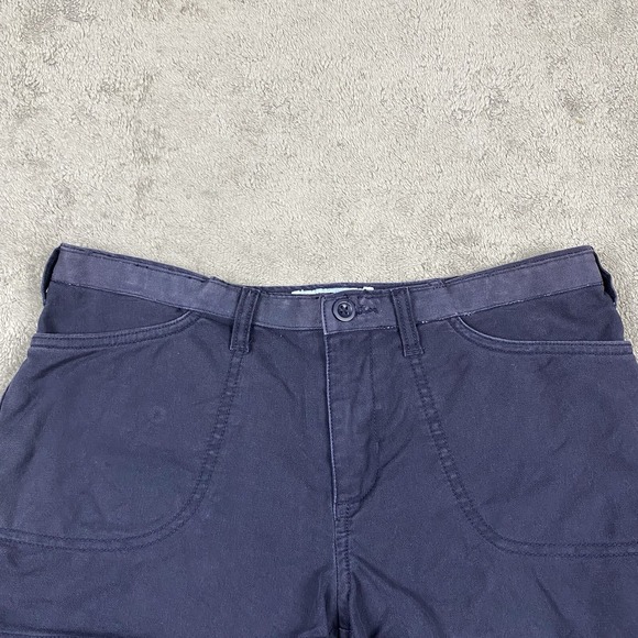 Abercrombie Chino Shorts Womens Size 4 Navy - Picture 2 of 10